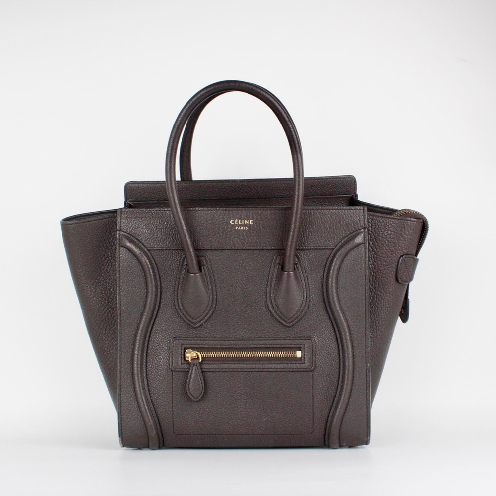 CELINE MICRO LUGGAGE IN DARK BROWN